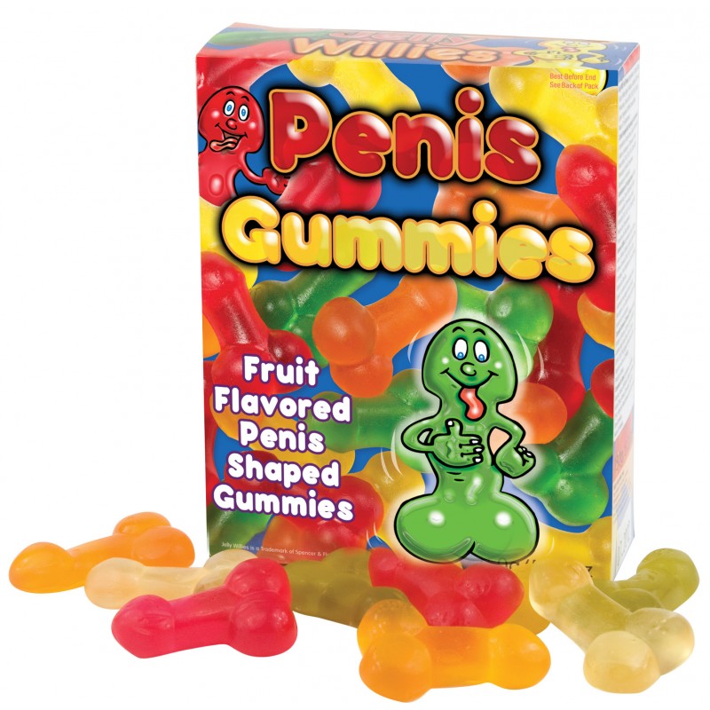 Penis Shaped Gummies – Assorted Flavors Edible Candy Gummies > Novelties > Candy & Edible Items