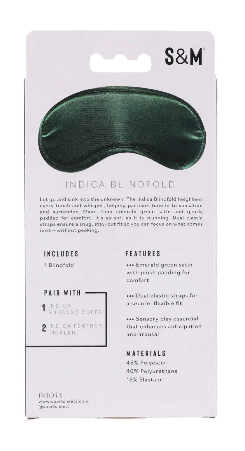 Indica Emerald Green – Satin Blindfold Green > Bondage Gear > Blindfolds Main image