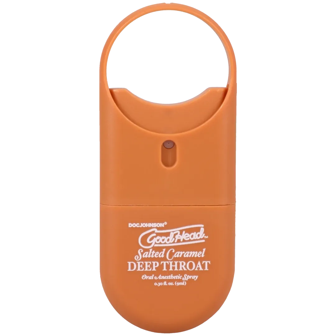 Goodhead Deep Throat Spray To-Go – Salted Caramel Flavor Oral Spray 0.3 Fl Oz > Lube > Oral Gels & Sprays