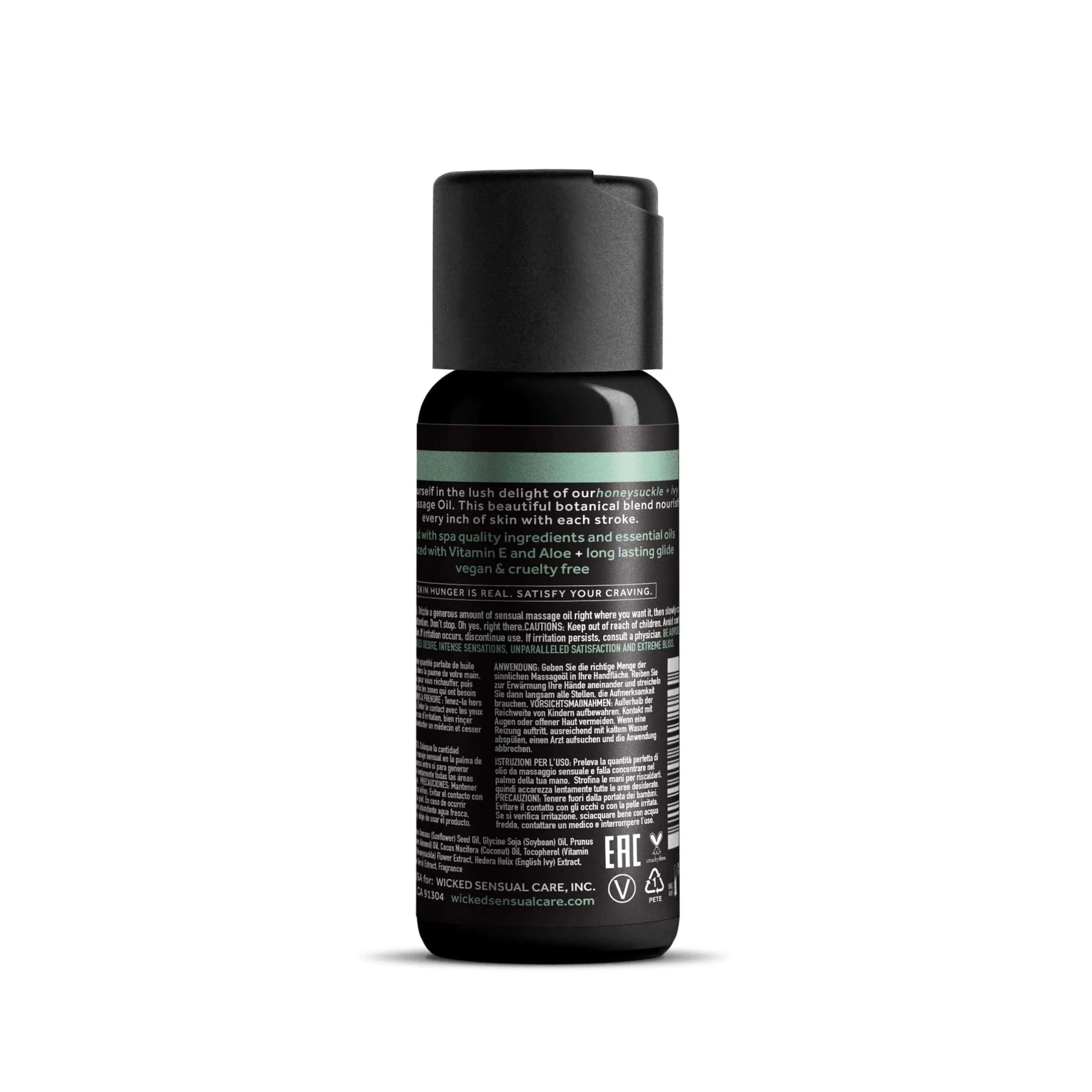 Wicked Sensual Honeysuckle Ivy – Vegan Cruelty-Free Massage Oil 4 Fl Oz > Essentials > Massage Oil