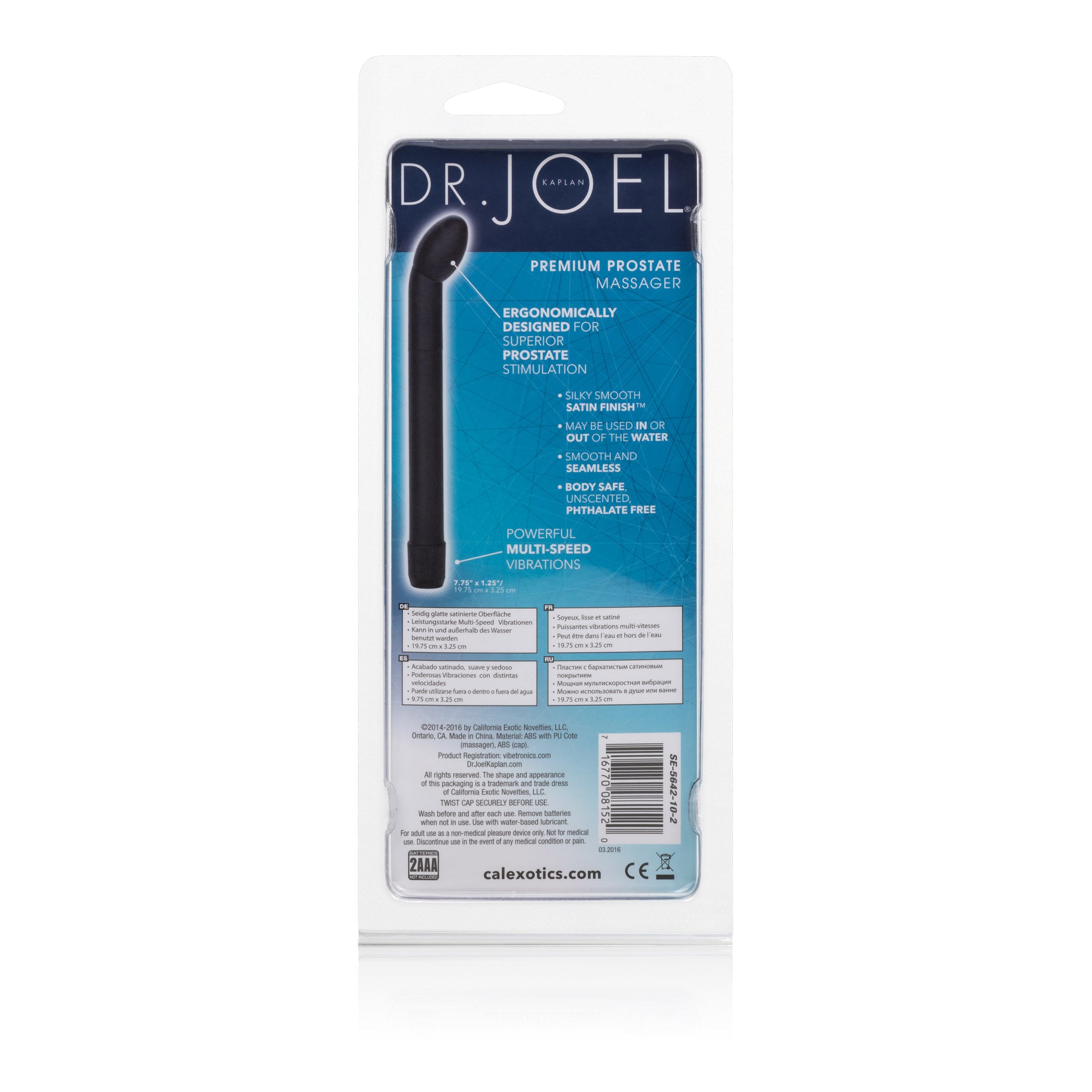 Dr Joel Kaplan Premium Prostate Massager with Multi-Speed Vibrations > Anal Range > Prostate Plugs