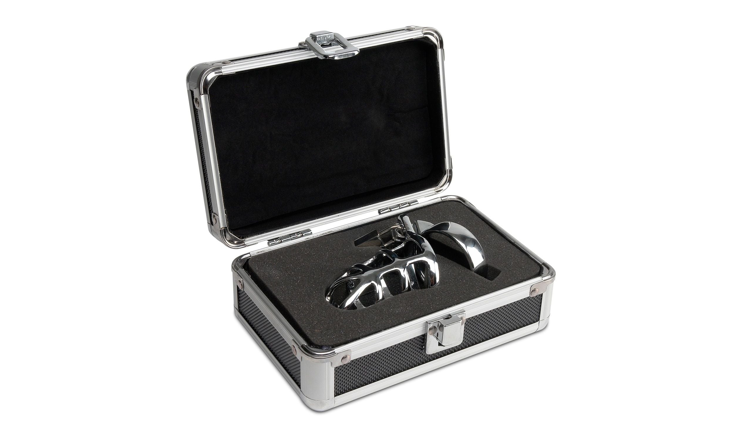 Metal Worx Hand-Polished Weighted High-Quality Steel Cock Cage Black Cages