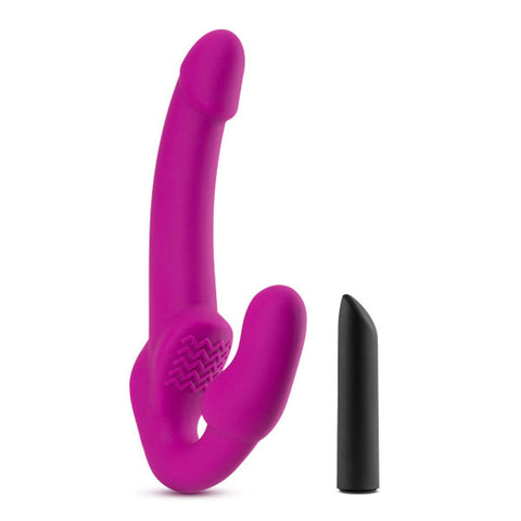 Temptasia Estella Strapless Silicone Dildo Pink Vibrating Toy > Realistic Dildos and Vibes > Strapless Strap Ons