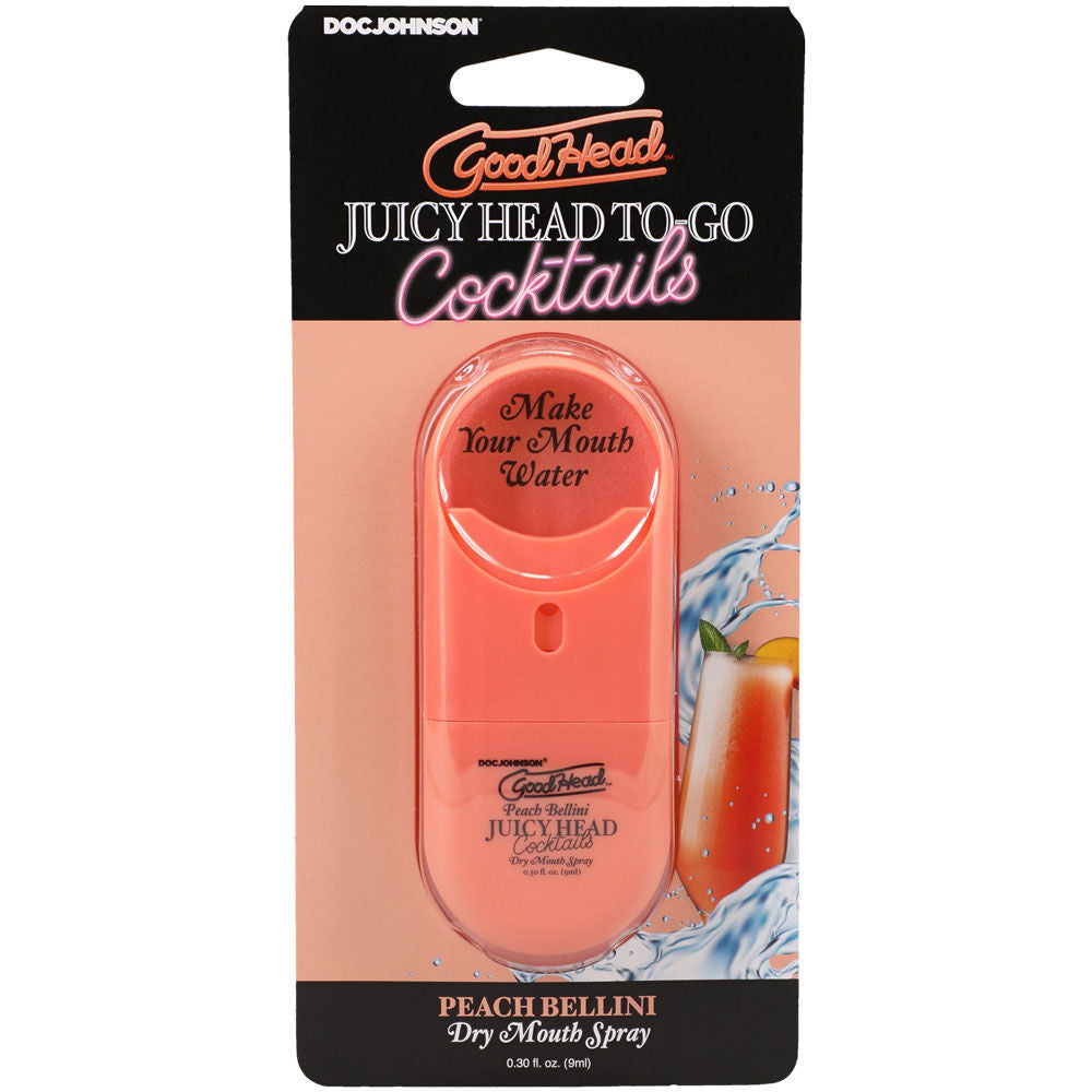 Goodhead Juicy Head Peach Bellini – Travel-Size Dry Mouth Spray Default Title > Lube > Oral Gels & Sprays