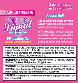 Liquid V Clitoral Stimulating Gel 3 Tube Box for Women Enhancers Female