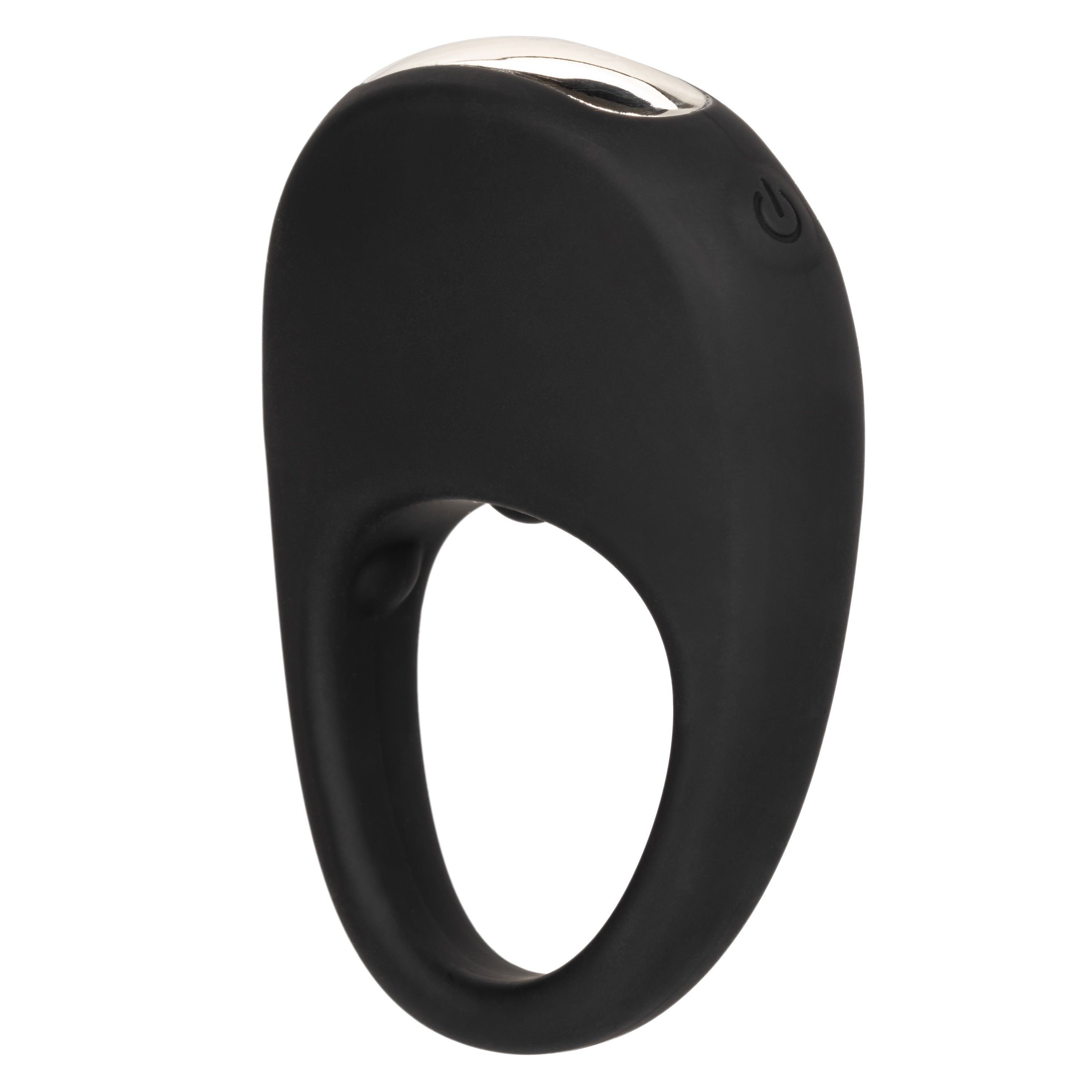 CalExotics Silicone Rechargeable Pleasure Ring Black with 12 Intense Vibration Functions Waterproof Cock Rings Vibrating