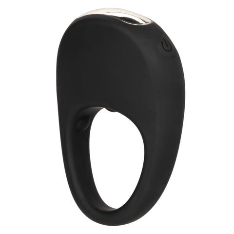 CalExotics Silicone Rechargeable Pleasure Ring Black with 12 Intense Vibration Functions Waterproof Cock Rings Vibrating