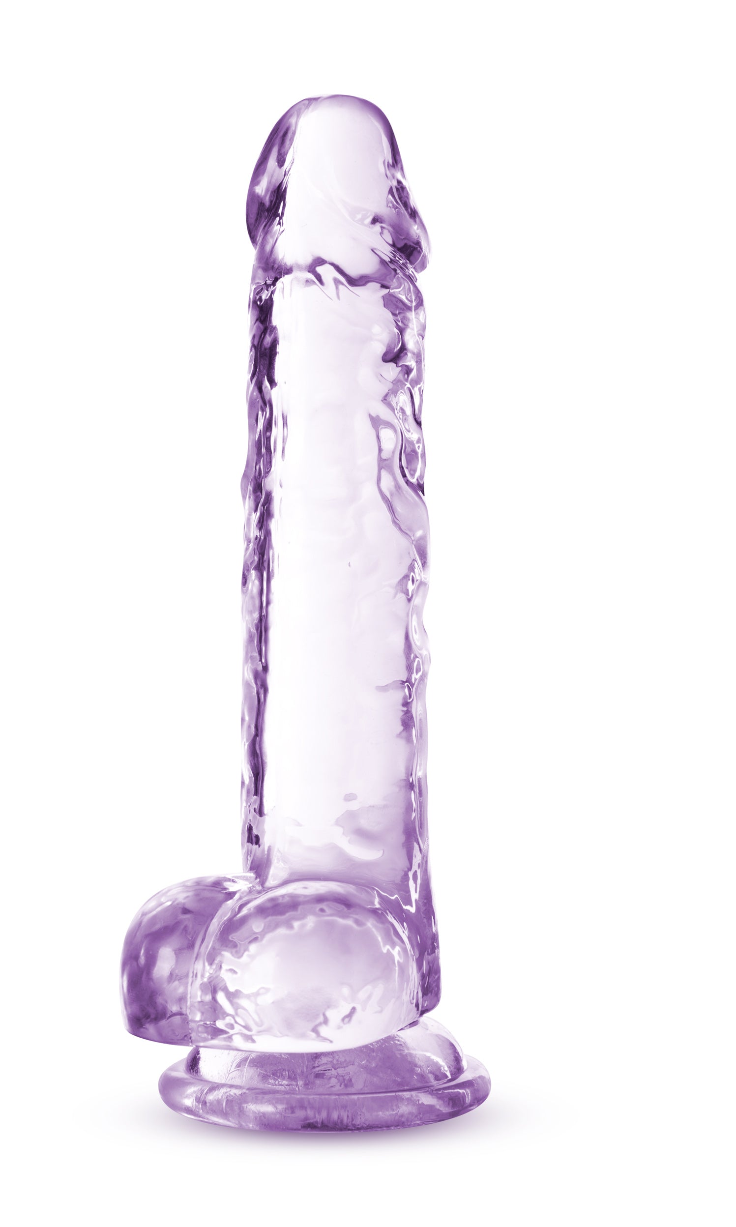 Naturally Yours 7 Inch Crystaline Dildo Amethyst DONGS