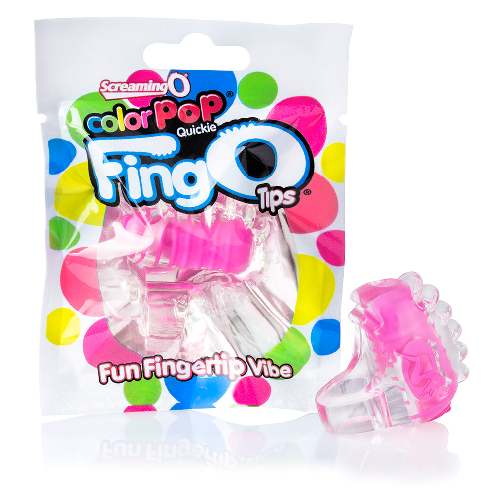 Screaming O FingO Tips Silicone Fingertip Mini Vibe – Silicone Mini Vibrator Pink > Vibrators > Finger Vibrators