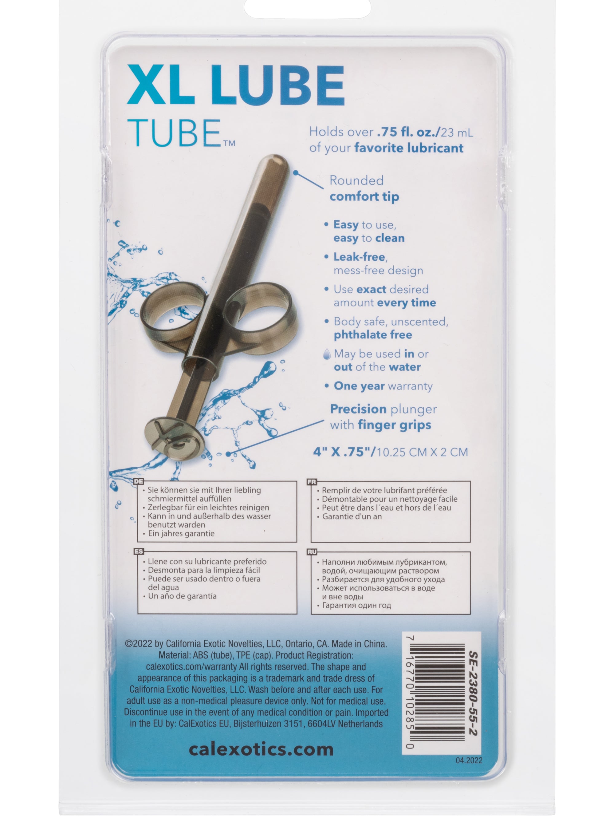 XL Lube Tube Smoke - Reusable Lubricant Dispensing Tube Lube Applicator