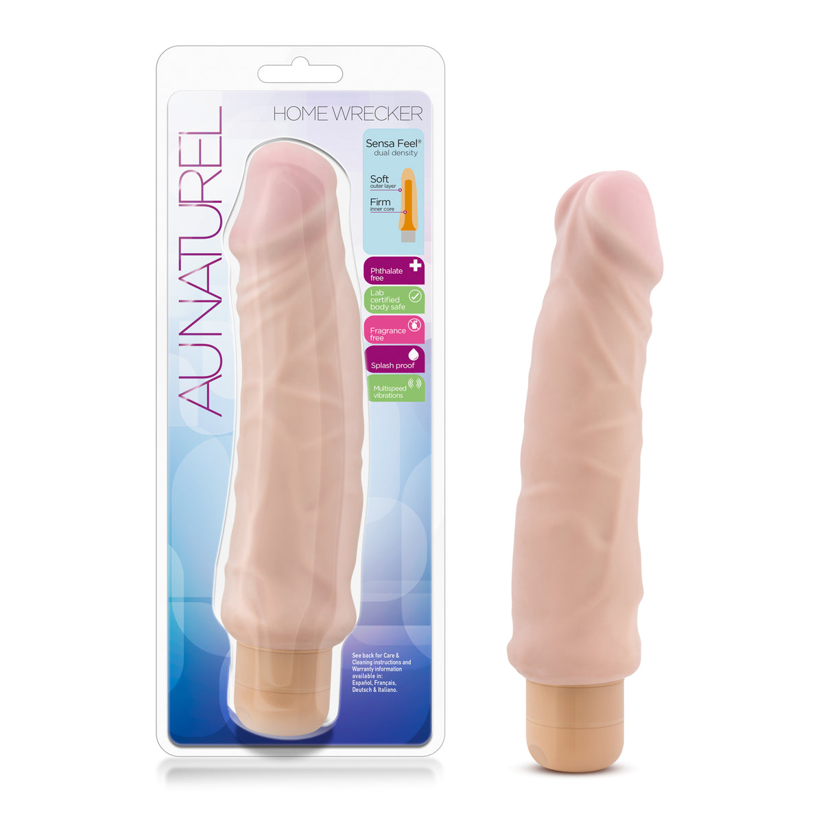 Au Naturel Home Wrecker Realistic Pleasure Toy 9.5 Inch > Vibrators > Realistic Vibrators