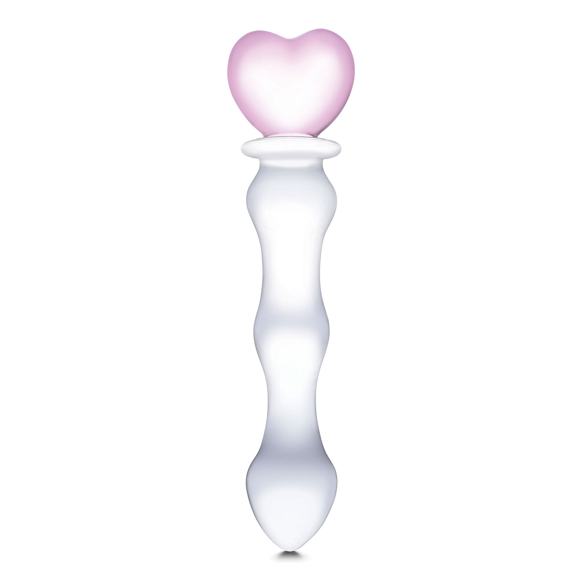Glas Sweetheart (Pink) – Curved Glass Dildo 8 Inch DONGS Glass
