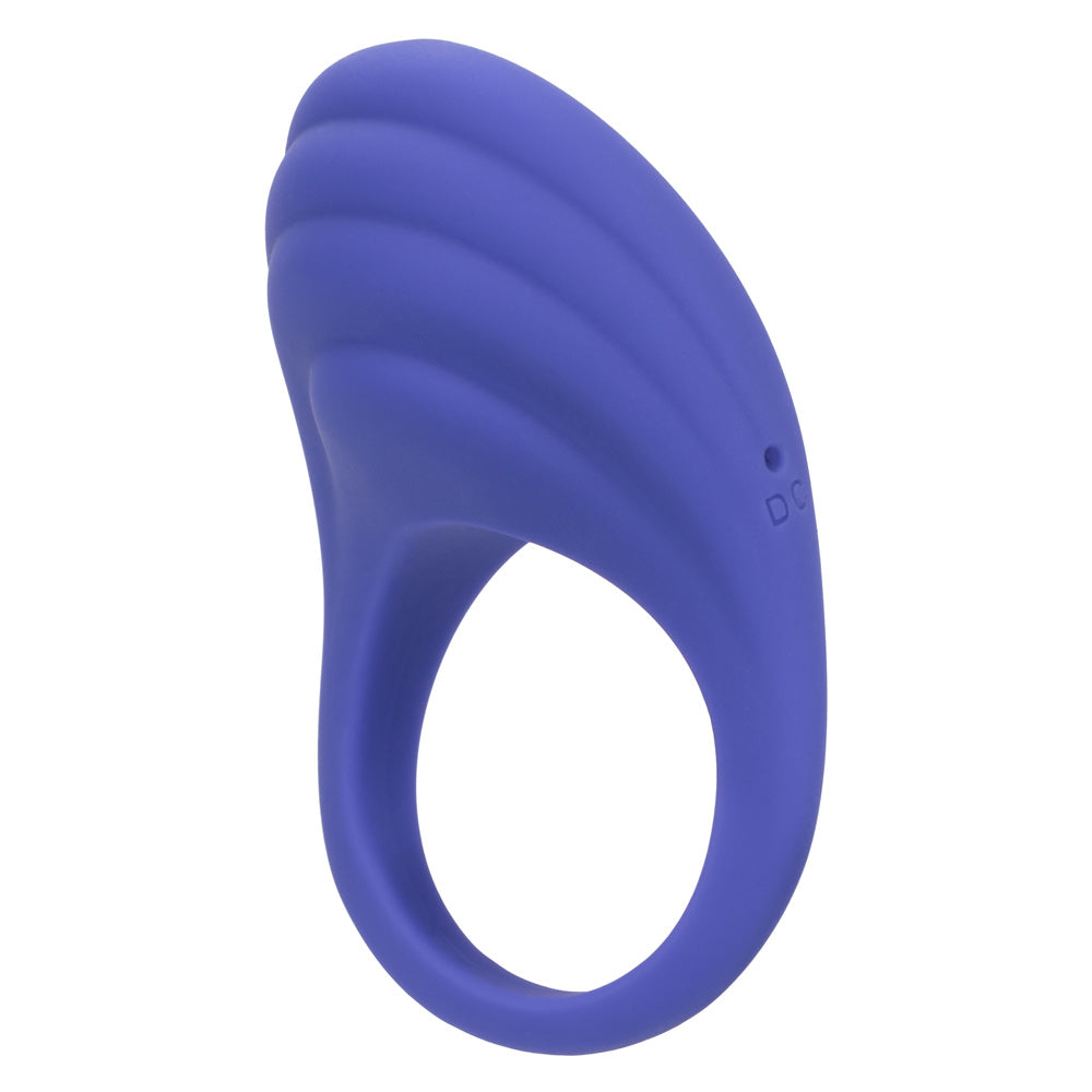 CalExotics Connect Couples Ring Blue Silicone App Controlled Waterproof Size Medium > Sex Toys > Remote Control Toys