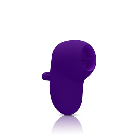 Kenley Violet Flickering Finger Vibrator Rechargeable Silicone Suction Stimulator