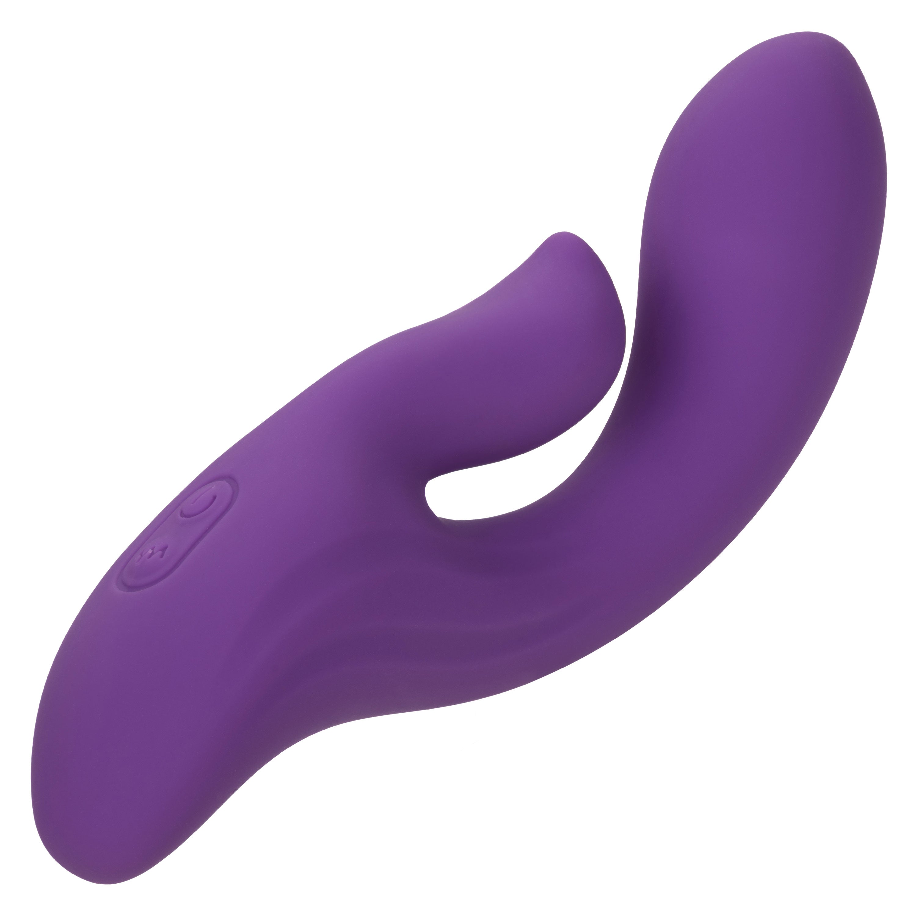 Stella Liquid Silicone Dual Pleaser Purple with 12 Vibration Functions and USB Rechargeable VIBRATORS-RABBIT