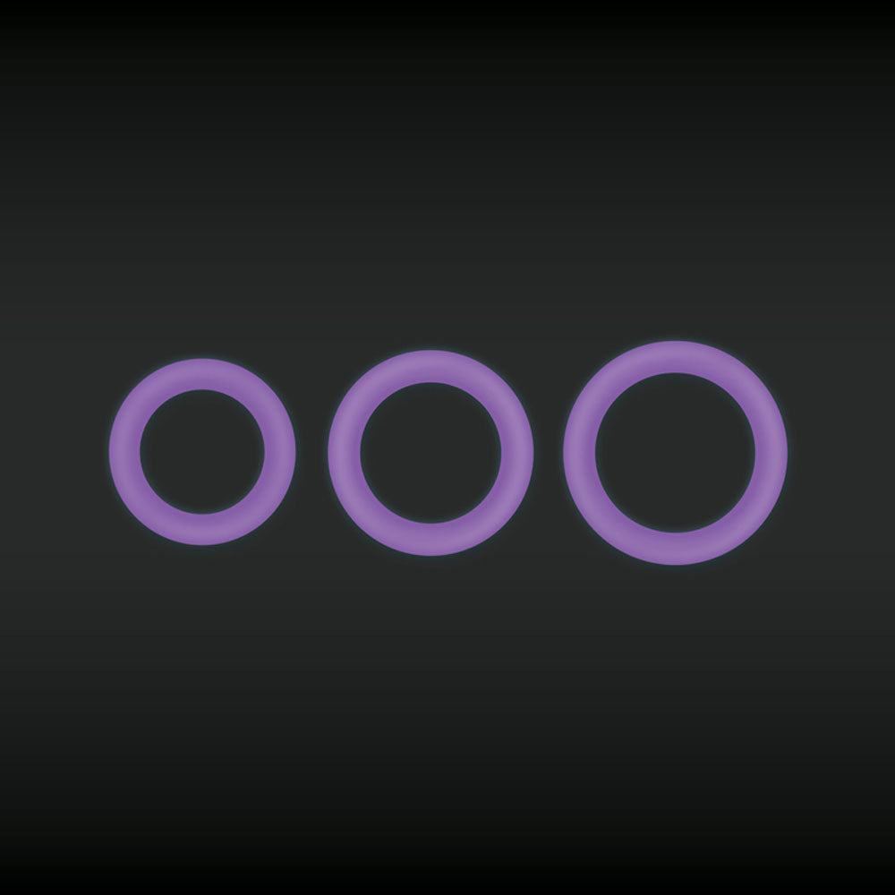 Firefly Halo - Glow In Dark 55 mm Cock Ring - Purple COCK RINGS