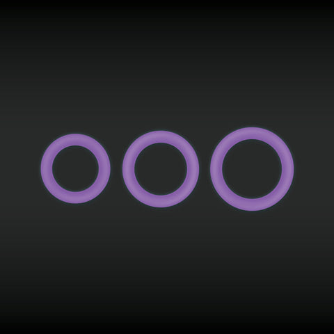 Firefly Halo - Glow In Dark 55 mm Cock Ring - Purple COCK RINGS