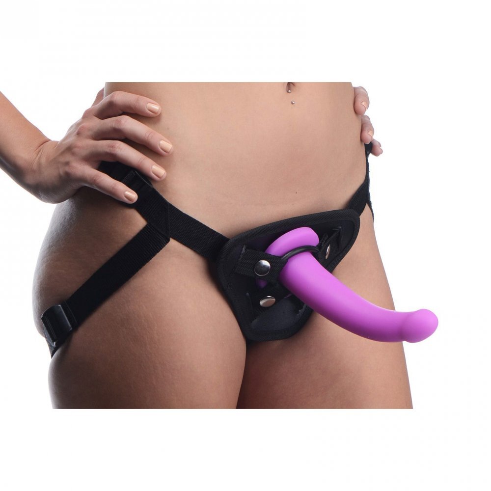 Strap U Navigator Strap On Adjustable Harness With G Spot Dildo 7" Inches > Dildos > Strap On Harnesses