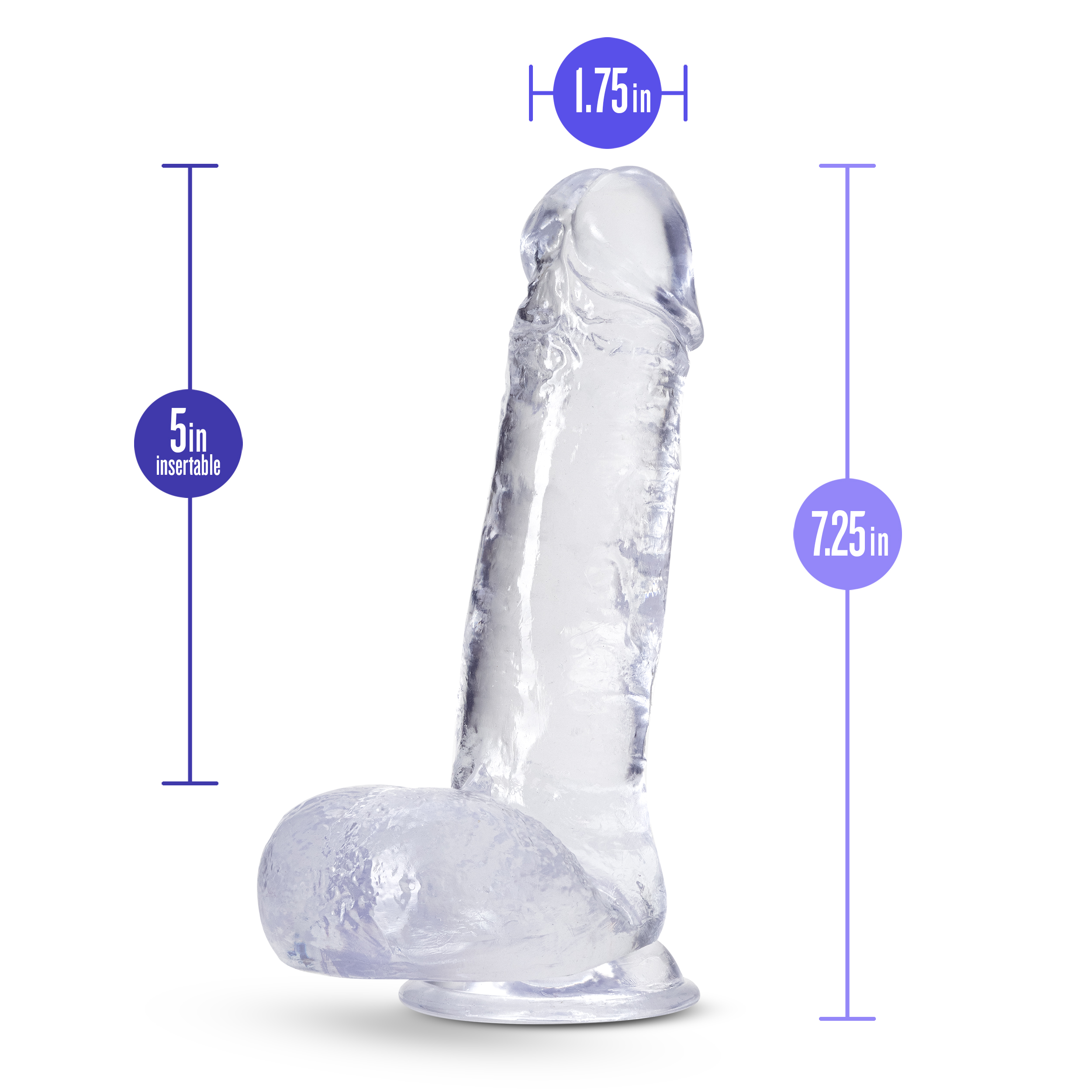 B Yours Plus Clear Soft Realistic Dildo for Adult Intimacy DONGS