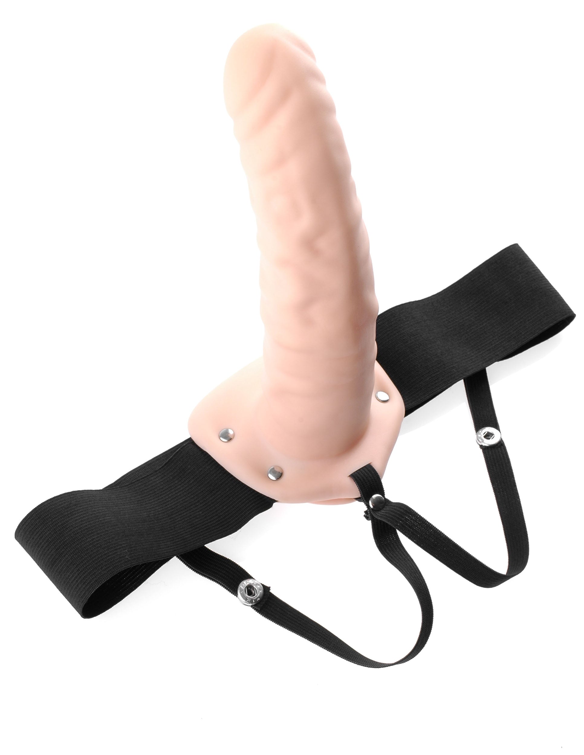 Fetish Fantasy 8 Inch Hollow Flesh Color Strap-On Dildo SLEEVES
