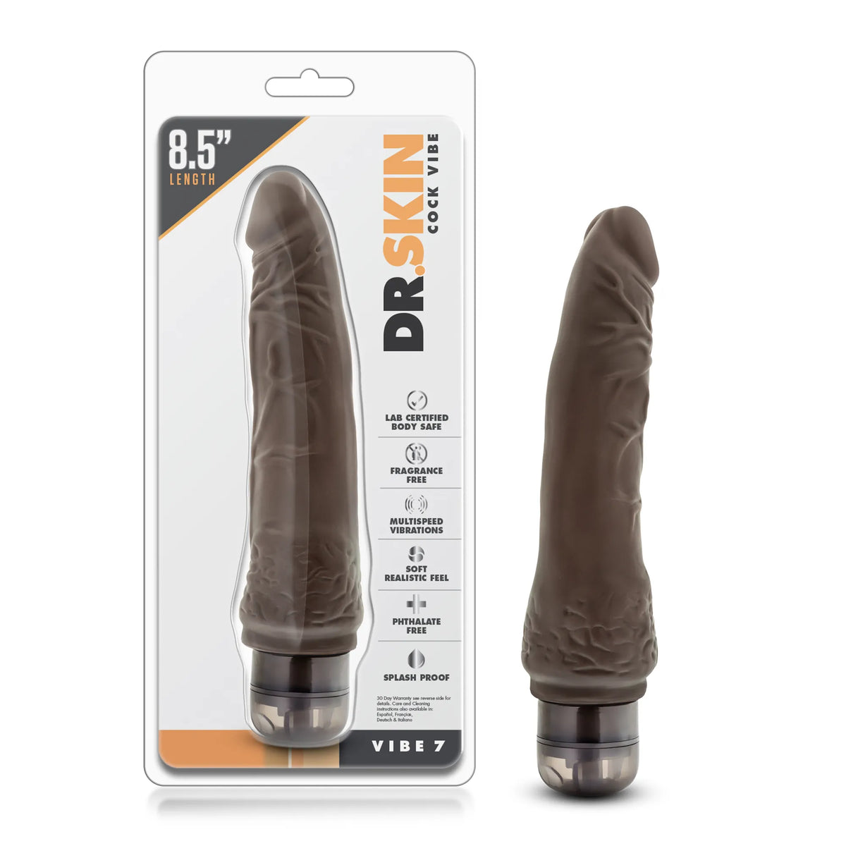 Dr. Skin Vibe 7 – 8.5 Inch Realistic Textured Vibrator > Vibrators > Realistic Vibrators