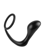Anal Fantasy Collection Ass Gasm (Black) – Stretchy Silicone Cockring Plug
