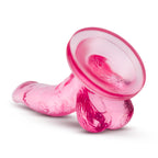 Naturally Yours 4 Inch Mini Cock Suction Base Dildo Pink > Dildos > Slim Dildos