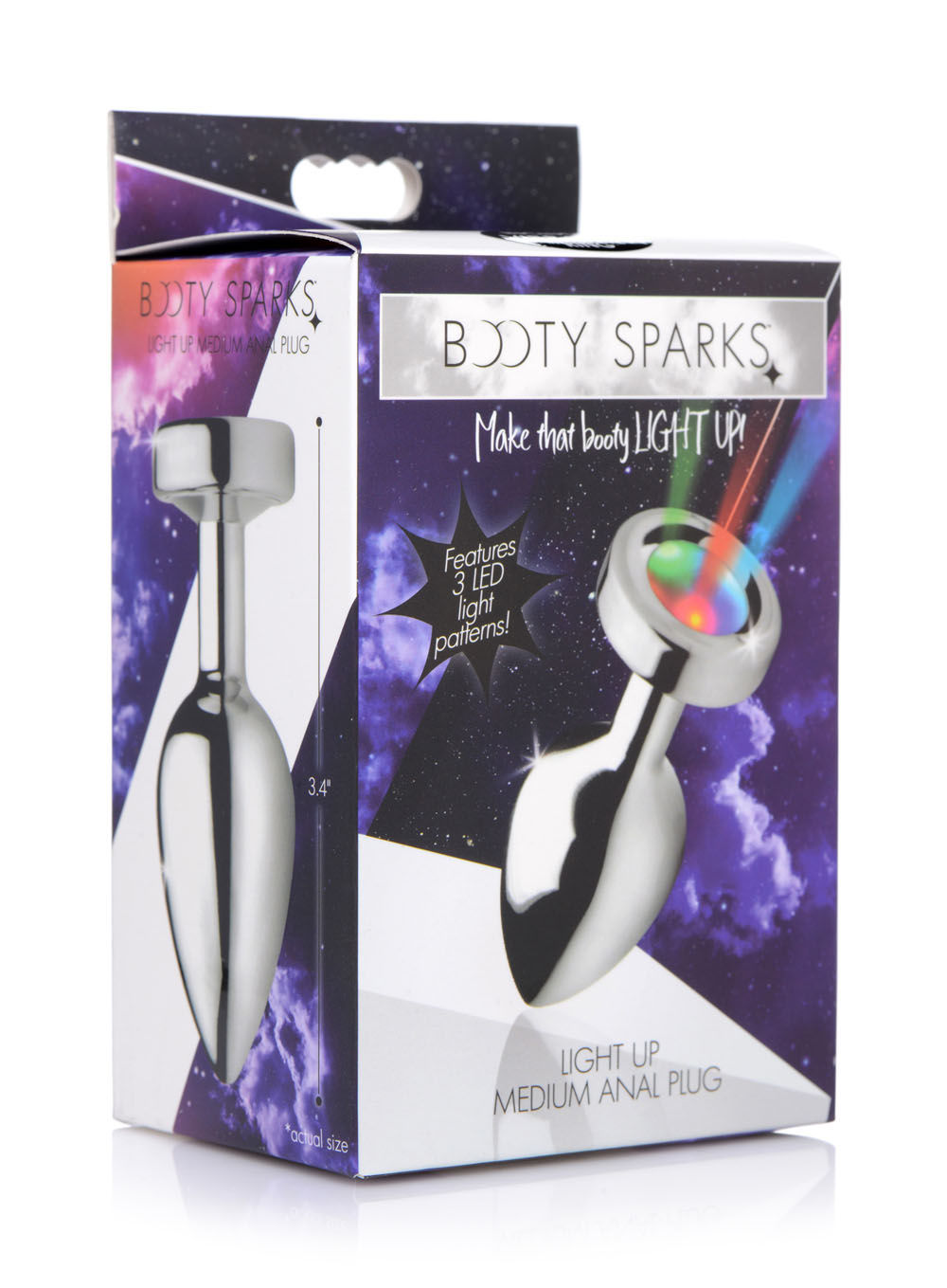 Light Up Large Anal Plug – Weighted 3 LED Light Patterns Anal Plug > Anal Range > Butt Plugs