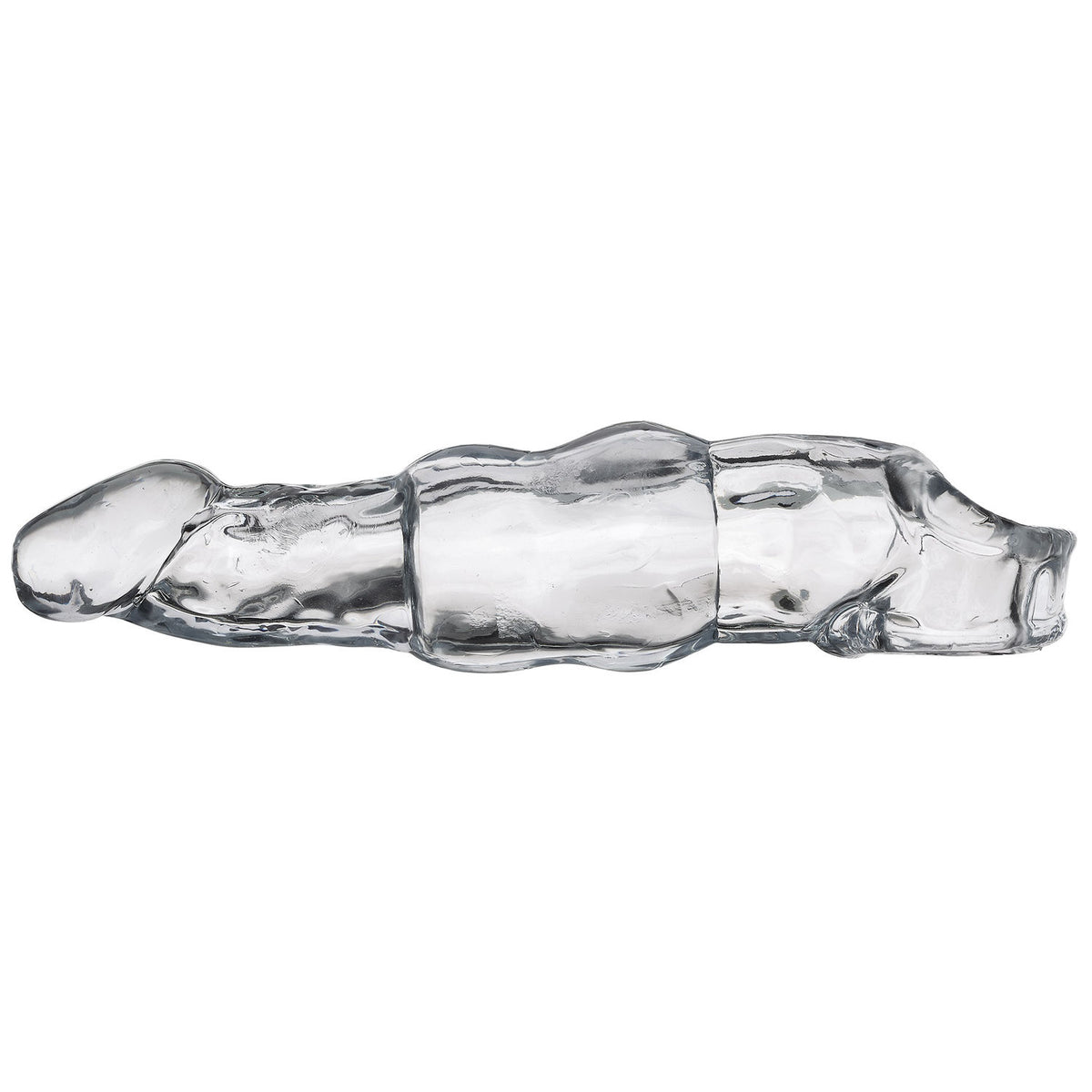 Cloud 9 Novelties Extend XL Clear Penis Sleeve 7.25 Inch with Balls Strap Sleeve > Sex Toys For Men > Penis Sleeves