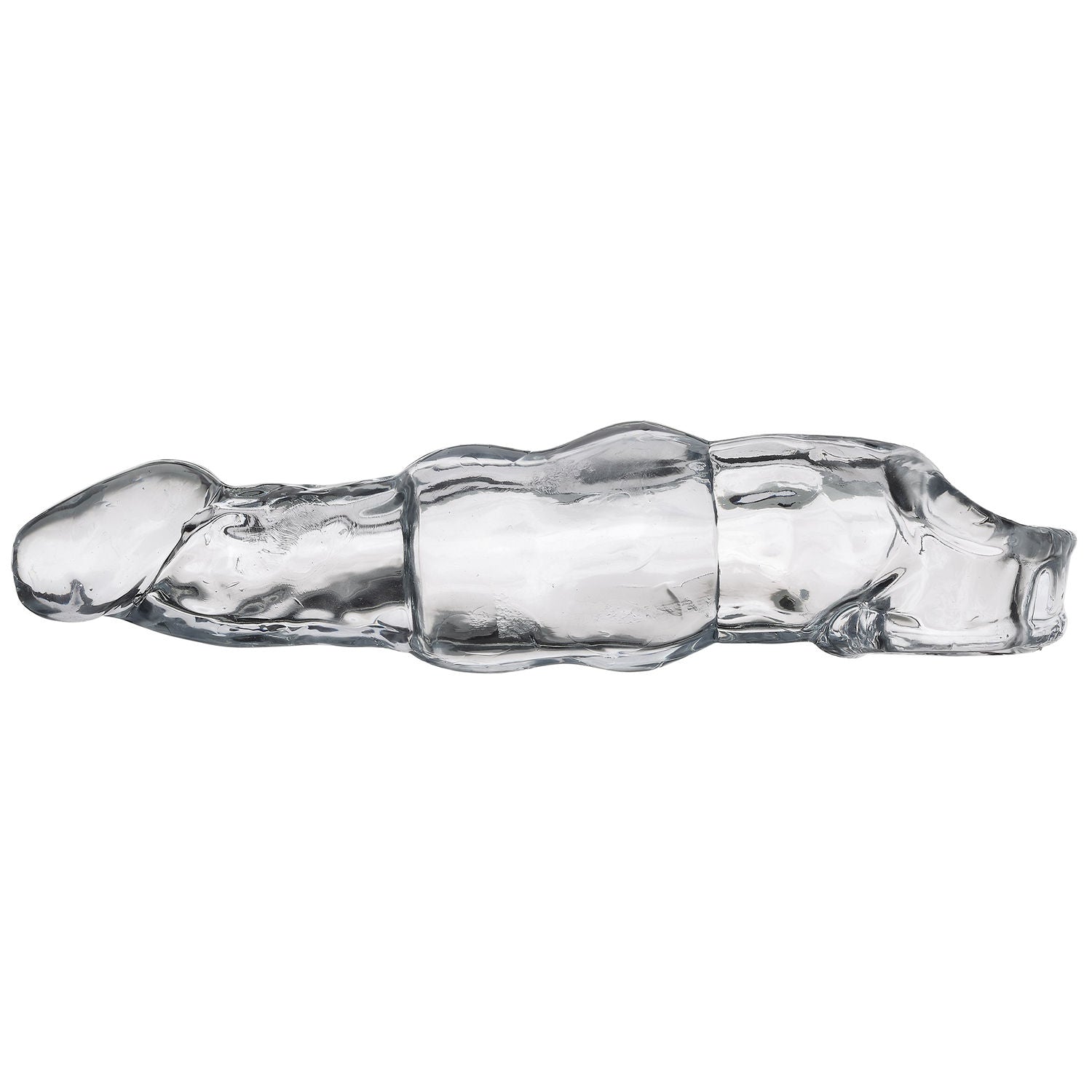 Cloud 9 Novelties Extend XL Clear Penis Sleeve 7.25 Inch with Balls Strap Sleeve > Sex Toys For Men > Penis Sleeves
