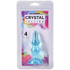 Novice Crystal Jellies 4 Inch Pop Plug Teal > Anal Range > Butt Plugs