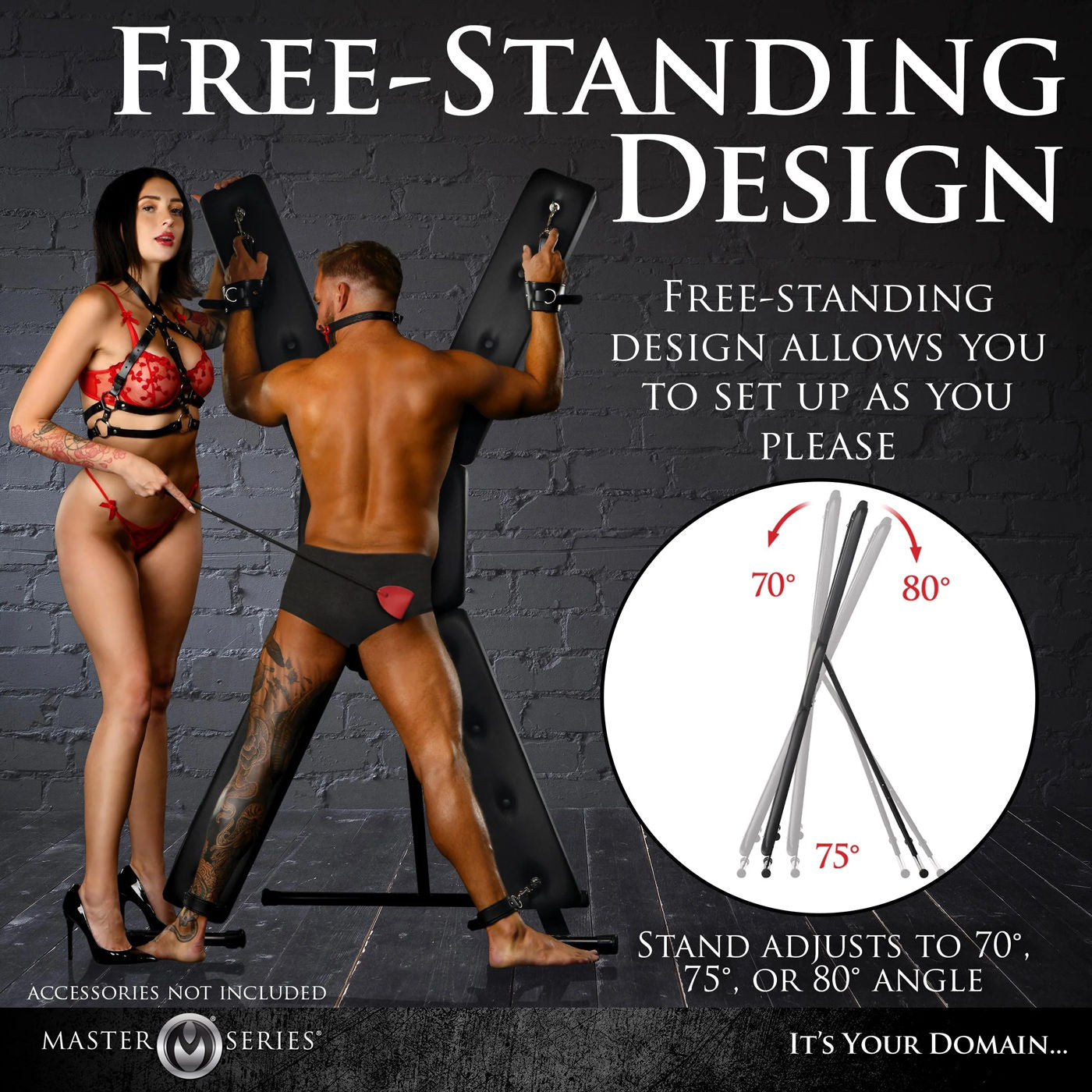 Deluxe St Andrews Cross Black Iron and Wood Frame > Sex Toys > Sex Furniture