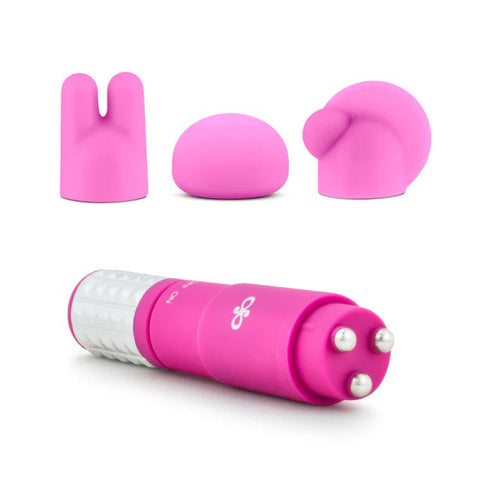 Rose Revitalize Massage Kit Pink with 3 Silicone Attachments > Sex Toys For Ladies > Finger Vibrators