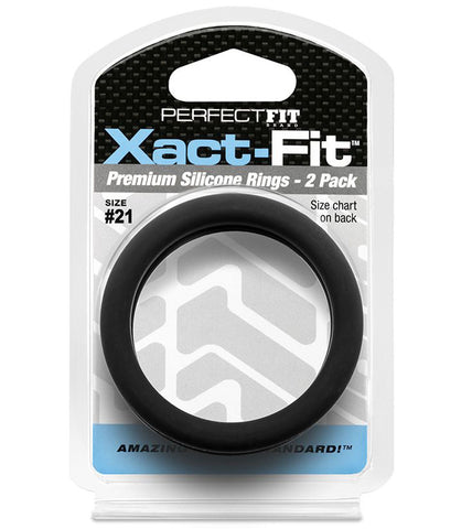 Xact Fit 21 Two Point One Inch Two Pack COCK RING Set