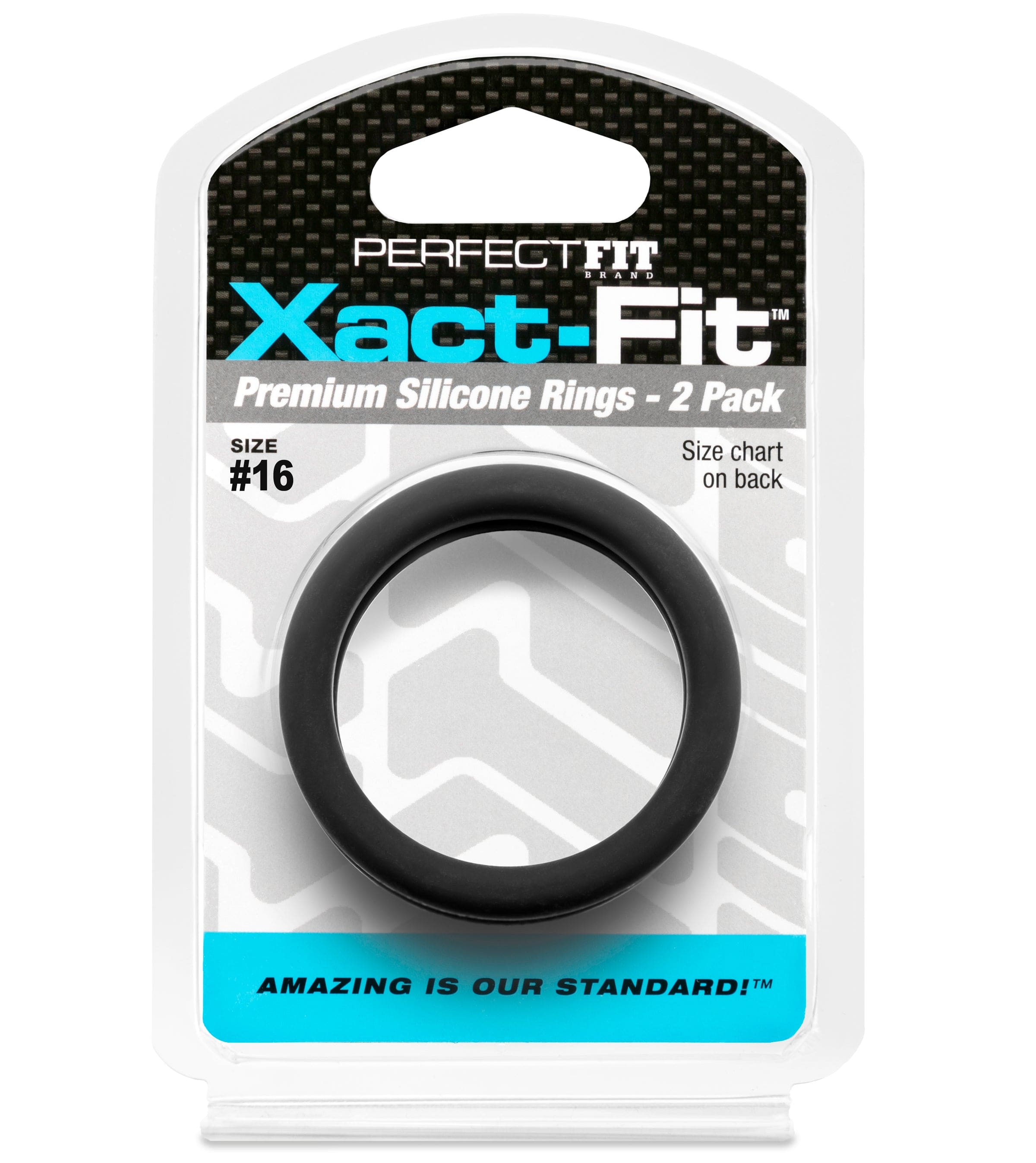 Xact Fit Cock Rings 1.6 Inch Two Pack Secondary image