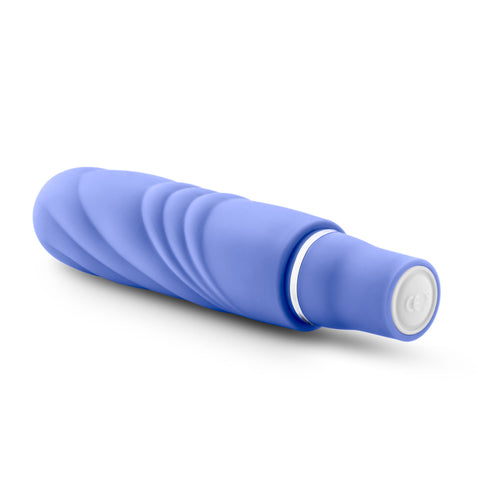 Luxe Nimbus Mini Silicone Vibrator with Satin Finish Periwinkle Vibrators