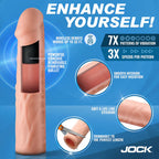 Jock Enhancers 1.5 Inch Vibrating Penis Extension with Remote Medium > Sex Toys For Men > Penis Sleeves