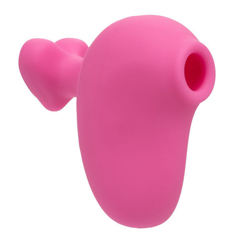 First Time Rechargeable Suck and Play Clitoral Massager Pink Suction Stimulator