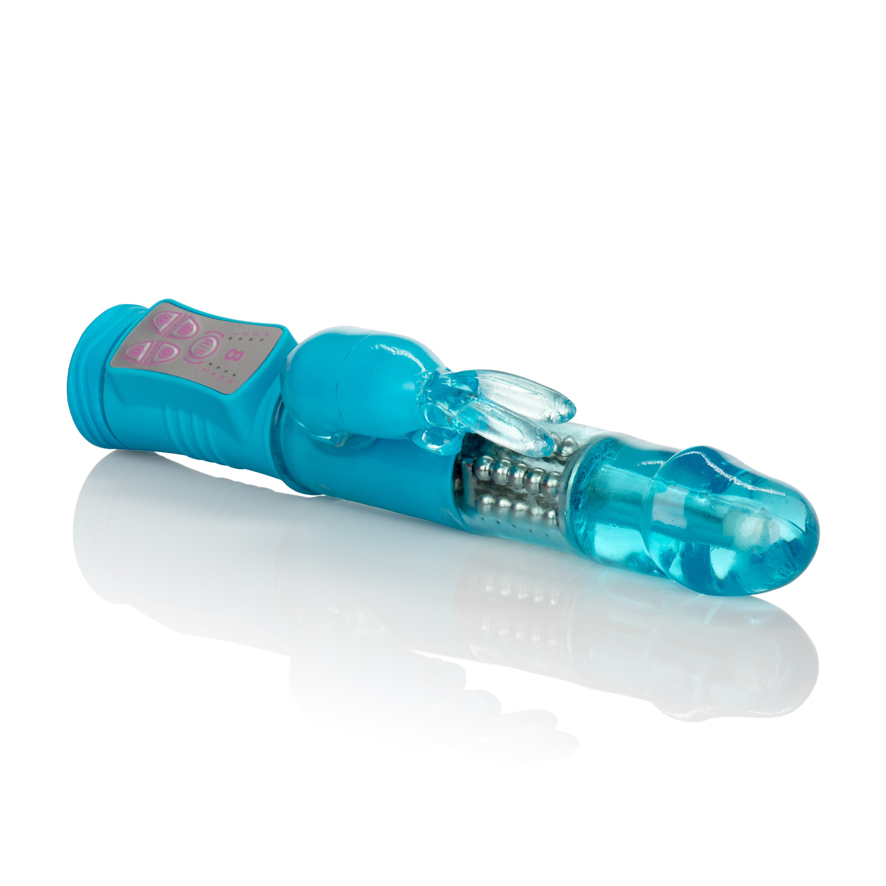 CalExotics Jack Rabbit Vibrator Blue With Rotating Beads VIBRATORS-RABBIT