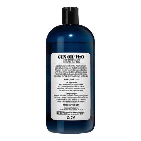 Gun Oil H2O Water-Based Lubricant with Aloe Vera 32 Ounce - 960ml > Lube > Speciality Exempt