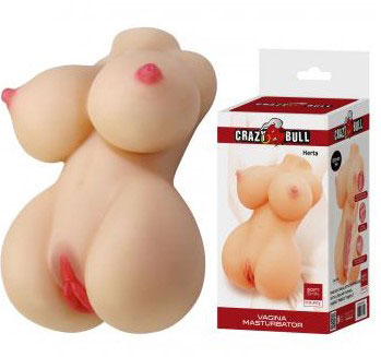 Herta Sort Skin Technology Vagina Masturbator – Hyper-Realistic TPR Material Stimulator White > Sex Toys For Men > Masturbators > Manual