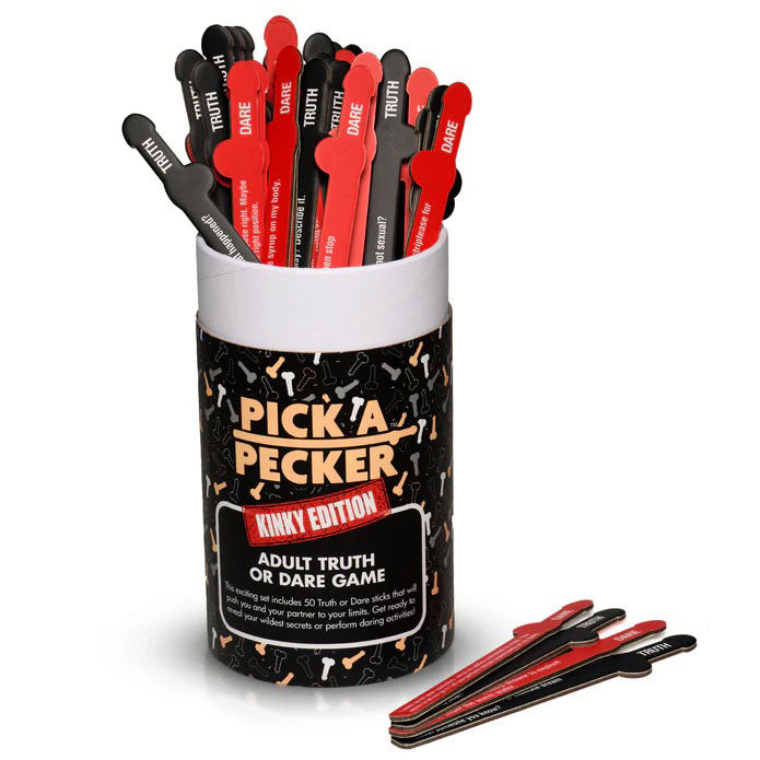 Pick a Pecker Kinky Edition Truth or Dare Adult Game Cards Black > Novelties > Bachelor & Bachelorette Items