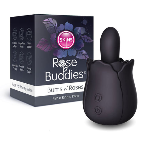Skins Rose Buddies Bum and Roses Black Rose Stimulators