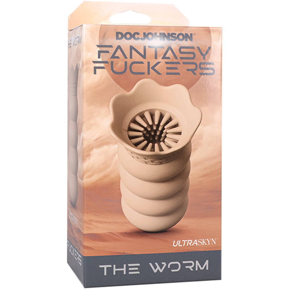 Fantasy Fuckers The Worm – Lifelike Fantasy Stroker Beige > Sex Toys For Men > Masturbators > Manual