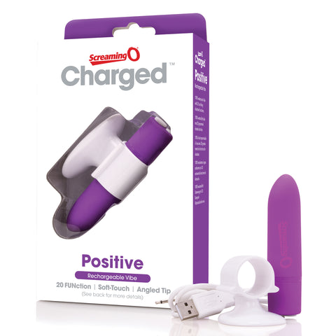 Charged Positive Rechargeable Bullet Vibrator with Strawberry Flavor BULLETS