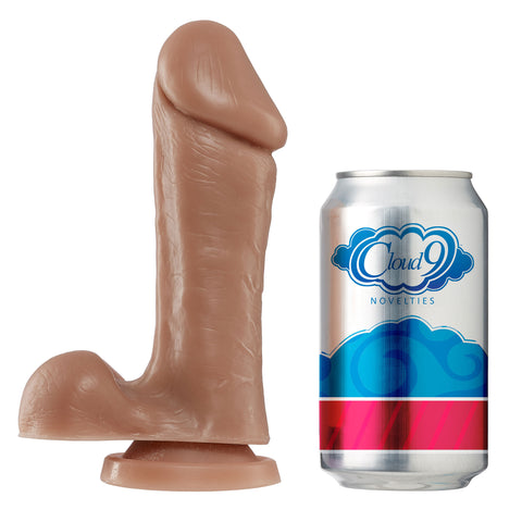 Cloud 9 Working Man 6 Inch Realistic Dong With Balls Tan Tan Dongs Realistic