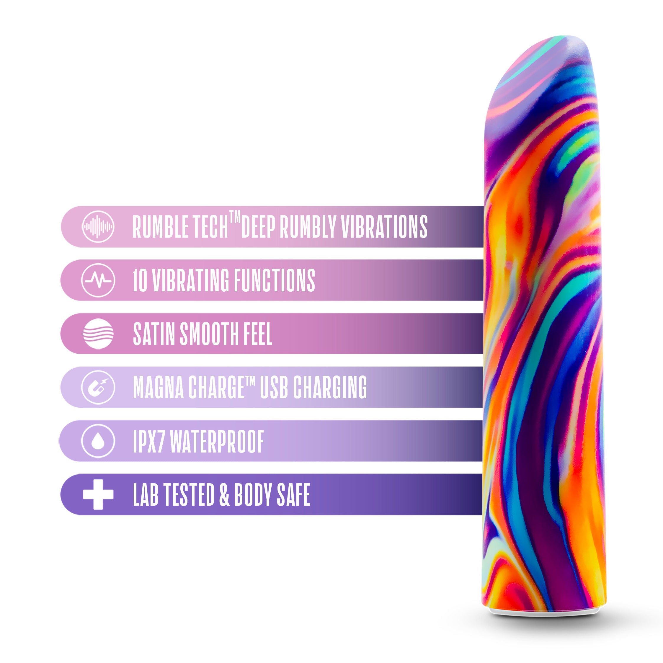 Limited Addiction Psyche Power Vibe Rainbow Wireless Vibrator BULLETS