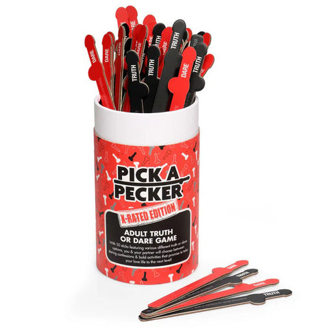Pick a Pecker X-Rated Truth or Dare Game for Couples Fun Red Bachelor & Bachelorette Items