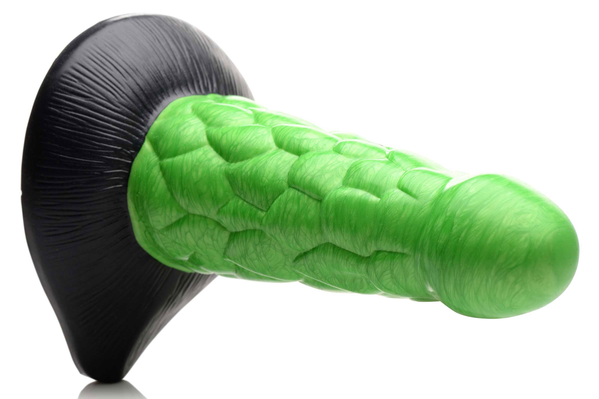 Creature Cocks Radioactive Reptile (Metallic Green) – 19cm Thick Scaly Silicone Dildo 7.5 Inch > Dildos > Fantasy