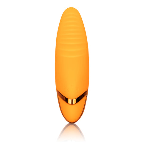 California Dreaming Hollywood Hottie Orange Mini Massager with 10 Vibration Functions and USB Rechargeable Vibrators